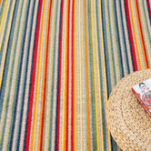 Lotus Rugs Multicolour Parma Striped Indoor/Outdoor Rug