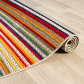 Lotus Rugs Multicolour Parma Striped Indoor/Outdoor Runner
