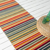 Lotus Rugs Multicolour Parma Striped Indoor/Outdoor Runner
