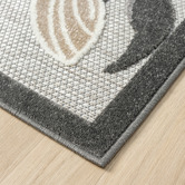 Lotus Rugs Silver Bethany Floral Indoor/Outdoor Runner