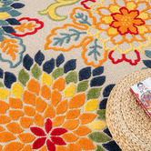 Lotus Rugs Lancaster Floral Indoor/Outdoor Rug