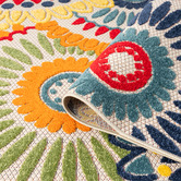 Lotus Rugs Roseburg Floral Indoor/Outdoor Runner