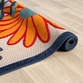 Lotus Rugs Bethany Floral Indoor/Outdoor Runner