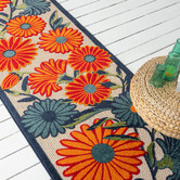 Lotus Rugs Bethany Floral Indoor/Outdoor Runner