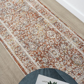 Lotus Rugs Terracotta Marcellus Traditional Runner