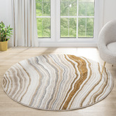 Lotus Rugs Slate Moorty Round Rug