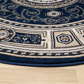 Lotus Rugs Navy Deion Round Rug