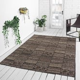 Lotus Rugs Brown Nually Flat Weave Indoor/Outdoor Rug