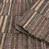 Lotus Rugs Brown Nually Flat Weave Indoor/Outdoor Runner