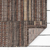 Lotus Rugs Brown Nually Flat Weave Indoor/Outdoor Runner