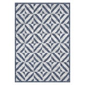 Lotus Rugs Aqua Murory Flat Weave Indoor/Outdoor Rug