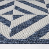 Lotus Rugs Aqua Murory Flat Weave Indoor/Outdoor Rug
