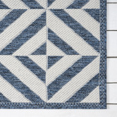 Lotus Rugs Aqua Murory Flat Weave Indoor/Outdoor Rug