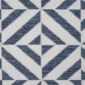 Lotus Rugs Aqua Murory Flat Weave Indoor/Outdoor Runner