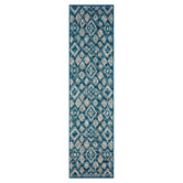 Lotus Rugs Turquoise Firedean Flat Weave Indoor/Outdoor Runner