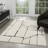 Lotus Rugs Cream Ecaterina Geometric Rug