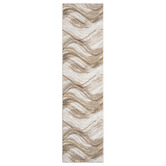 Lotus Rugs Brown Kindred Marble-Look Runner