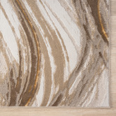 Lotus Rugs Brown Kindred Marble-Look Runner
