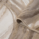 Lotus Rugs Brown Kindred Marble-Look Runner