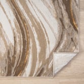 Lotus Rugs Brown Kindred Marble-Look Runner