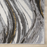 Lotus Rugs Grey Kindred Marble-Look Runner