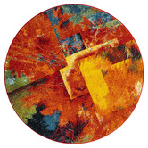 Lotus Rugs Orange Willow Round Rug