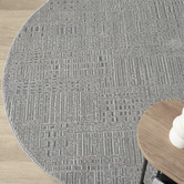 Lotus Rugs Herrin Power-Loomed Round Rug