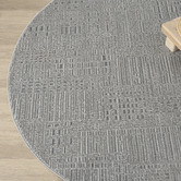 Lotus Rugs Herrin Power-Loomed Round Rug