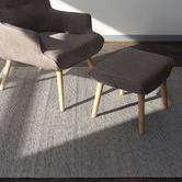 Elemental Rug Collective Beige &amp; Grey Helsinki Flat Weave Rug