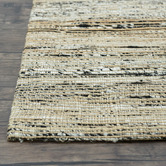 Elemental Rug Collective Black &amp; Silver Jaipur Flat Weave Rug