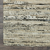 Elemental Rug Collective Black &amp; Silver Jaipur Flat Weave Rug
