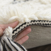 Elemental Rug Collective White Shaggy Agadir New Zealand Wool Rug