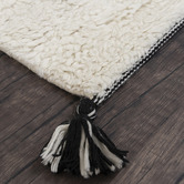 Elemental Rug Collective White Shaggy Azrou New Zealand Wool Rug