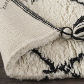 Elemental Rug Collective White Shaggy Marrakesh New Zealand Wool Rug
