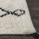 Elemental Rug Collective White Shaggy Marrakesh New Zealand Wool Rug