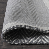 Elemental Rug Collective Grey Munich Hand-Woven Wool Rug