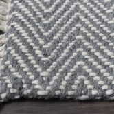 Elemental Rug Collective Grey Munich Hand-Woven Wool Rug