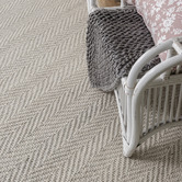 Elemental Rug Collective Off White Munich Hand-Woven Wool Rug