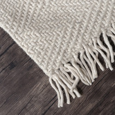 Elemental Rug Collective Off White Munich Hand-Woven Wool Rug