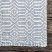 Elemental Rug Collective Blue Eye Marrakesh Kilim Wool Rug
