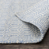Elemental Rug Collective Blue Eye Marrakesh Kilim Wool Rug