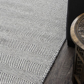 Elemental Rug Collective Grey Marrakesh Kilim Wool Rug