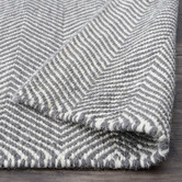 Elemental Rug Collective Grey Marrakesh Kilim Wool Rug