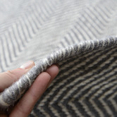 Elemental Rug Collective Grey Marrakesh Kilim Wool Rug