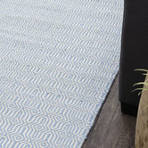 Elemental Rug Collective Blue Eye Marrakesh Kilim Wool Rug