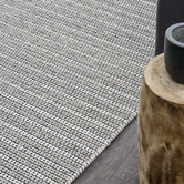 Elemental Rug Collective Beige Lines Marrakesh Kilim Wool Rug