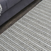 Elemental Rug Collective Beige Lines Marrakesh Kilim Wool Rug