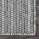 Elemental Rug Collective Beige Lines Marrakesh Kilim Wool Rug