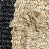 Elemental Rug Collective Black Chunky Jute Rug