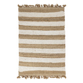 Elemental Rug Collective White Chunky Jute Rug